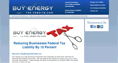 Desktop Screenshot of buyenergytaxcredits.com